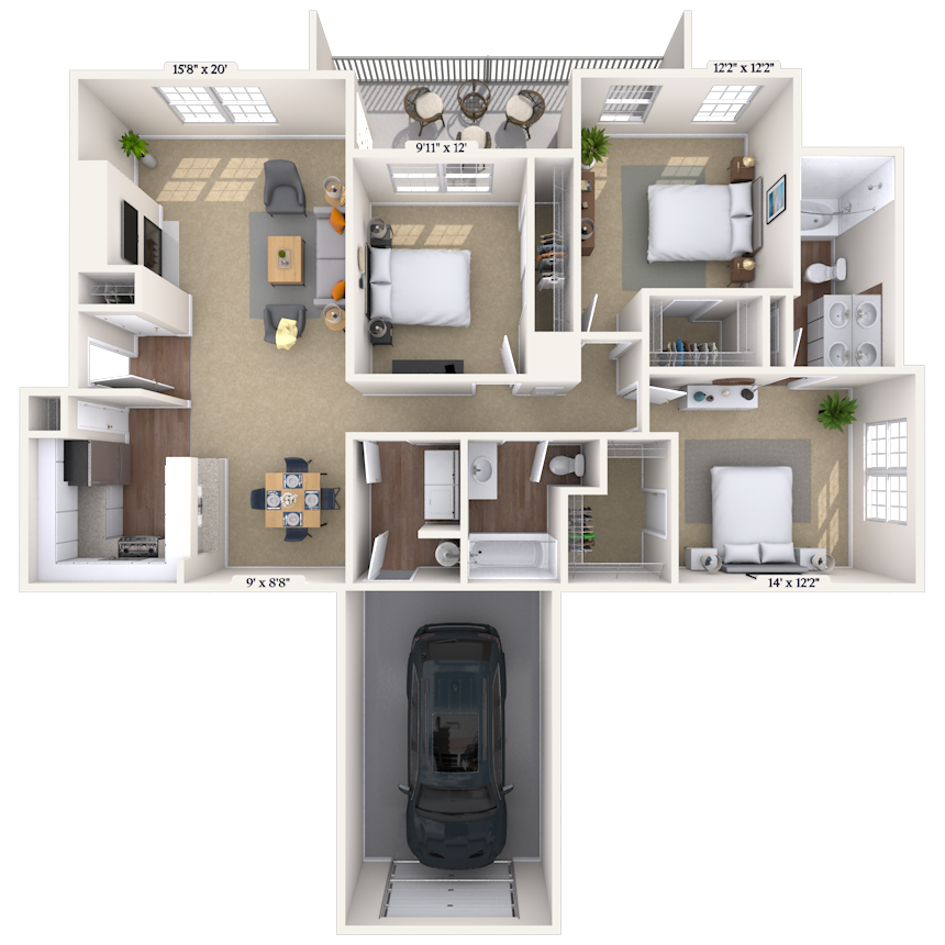 Cezanne floor plan