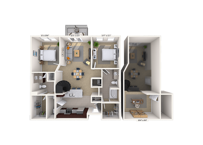 Bennett w/Loft floor plan