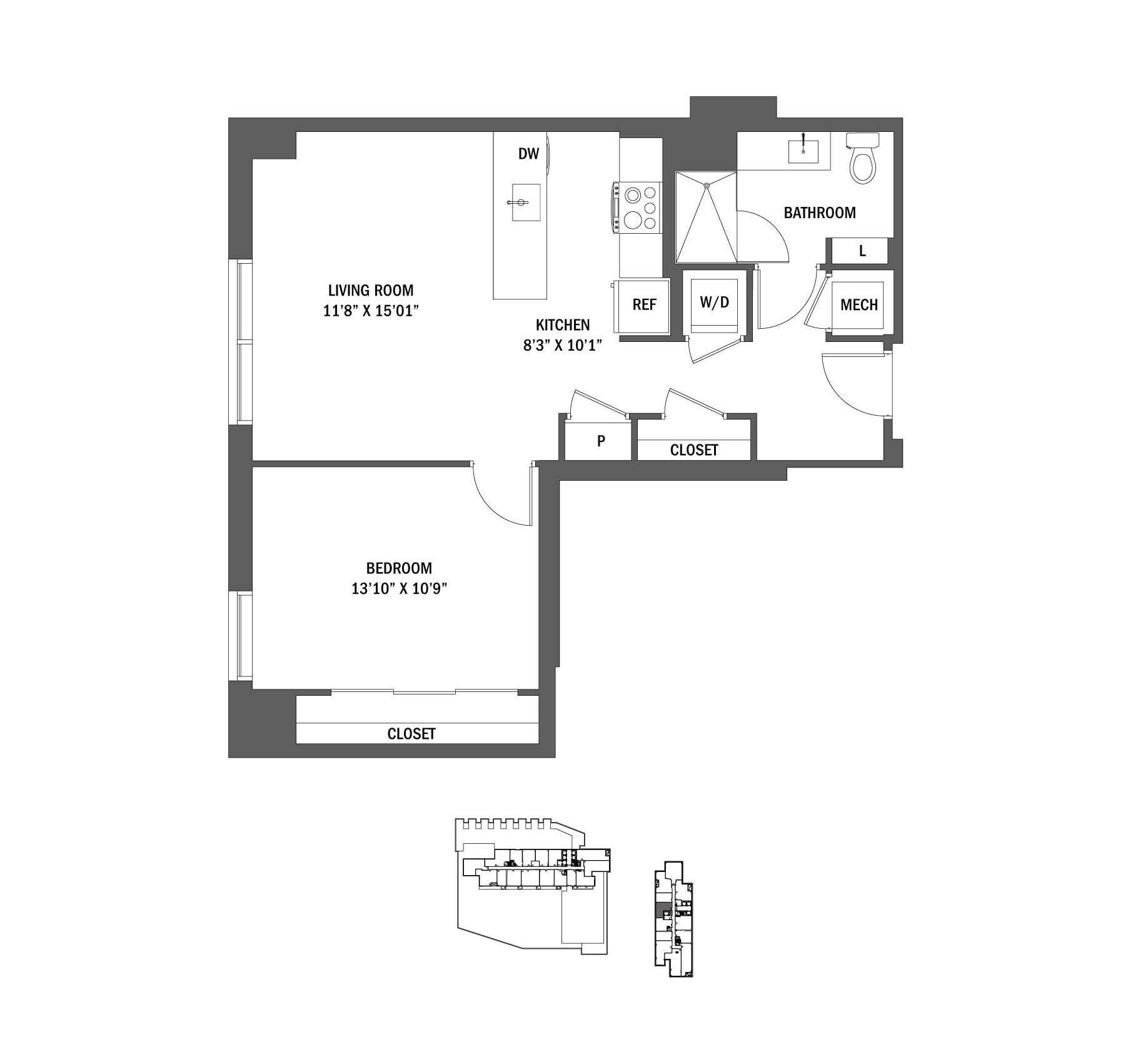 Floor Plan Studio, 1, 2, 3 BR Apartments Reston VA Signature