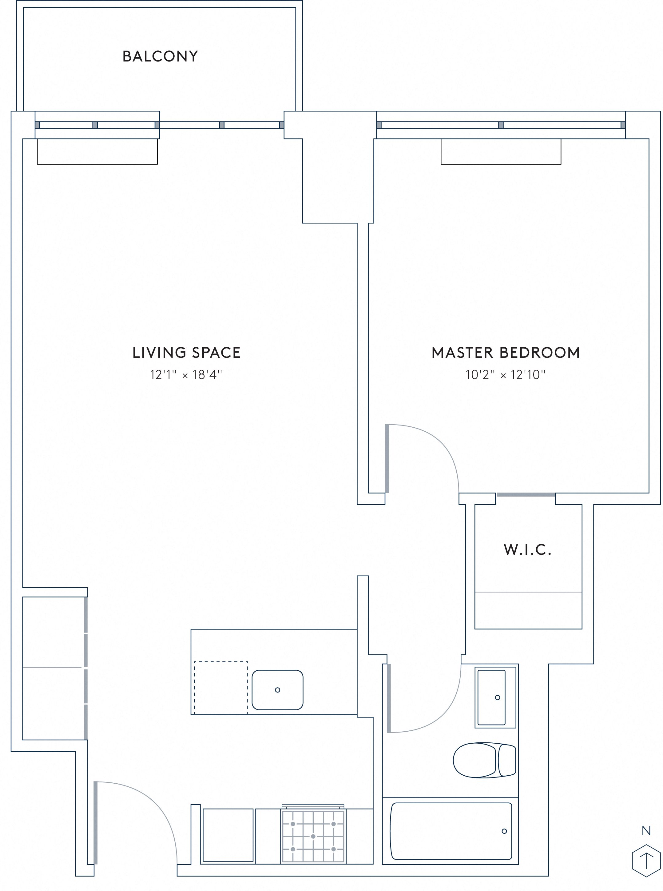 Floorpan image of Unit 07A