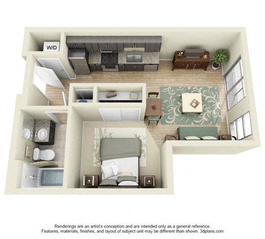 Studio, One, and Two Bedroom Floor Plans | Line 28