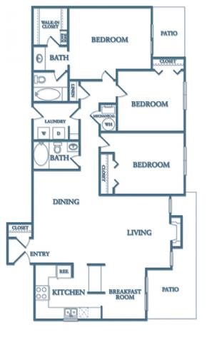 Floor Plans Of Dunwoody Village Apartments In Atlanta Ga