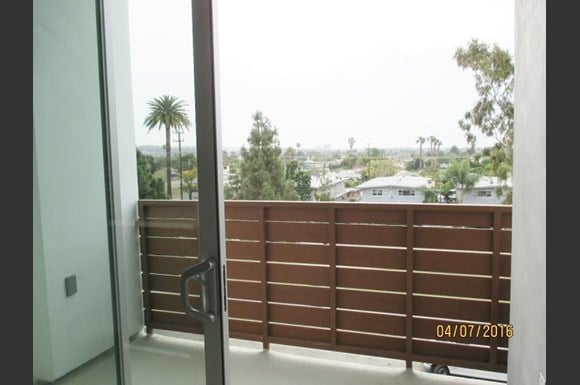 Private Apartment Balcony at 11755 Culver Boulevard, Los Angeles, California
