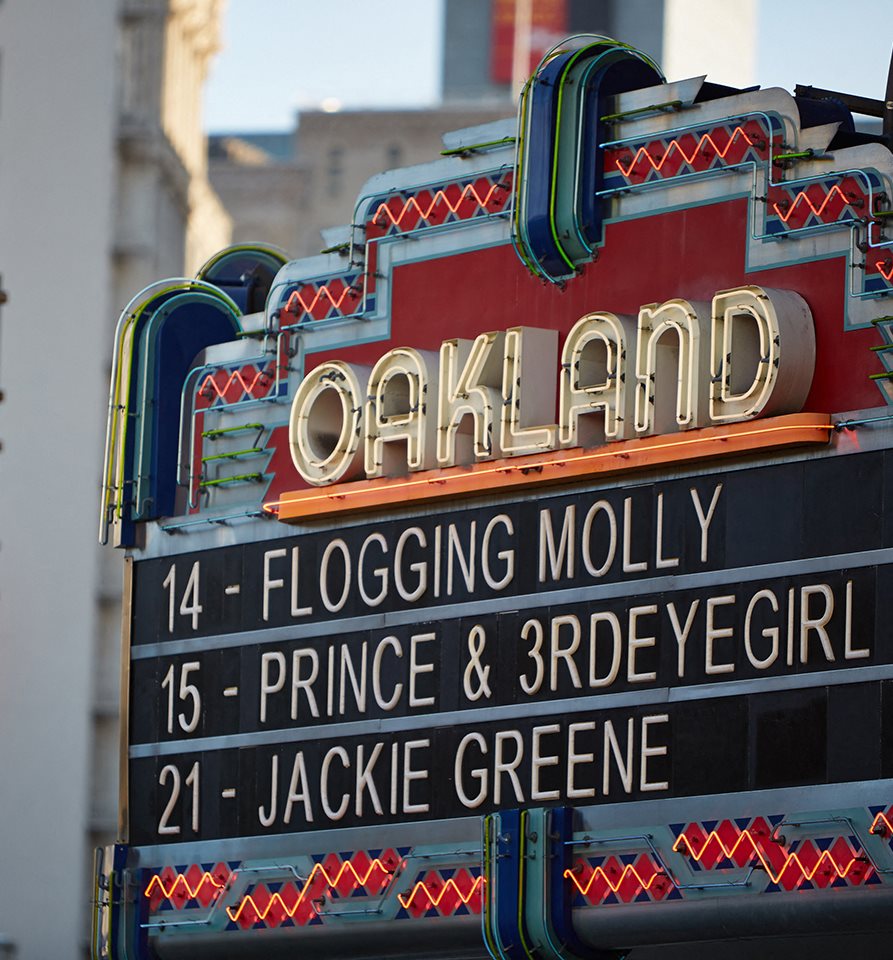 Oakland Sign near street