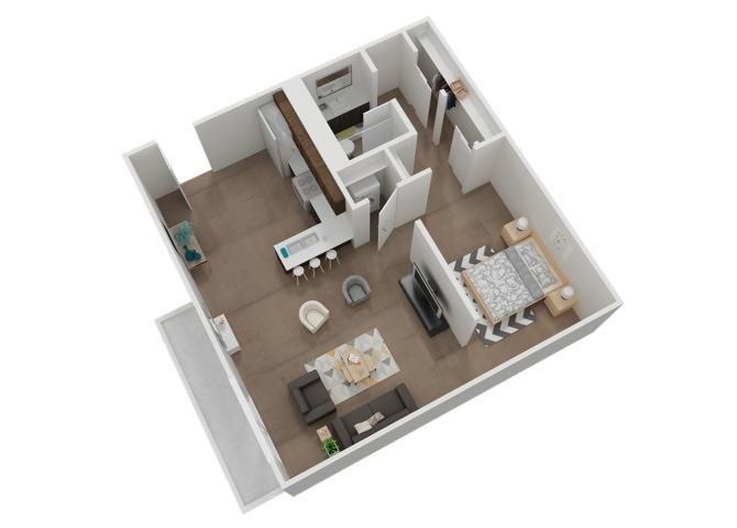 The Metro - South End floor plan.