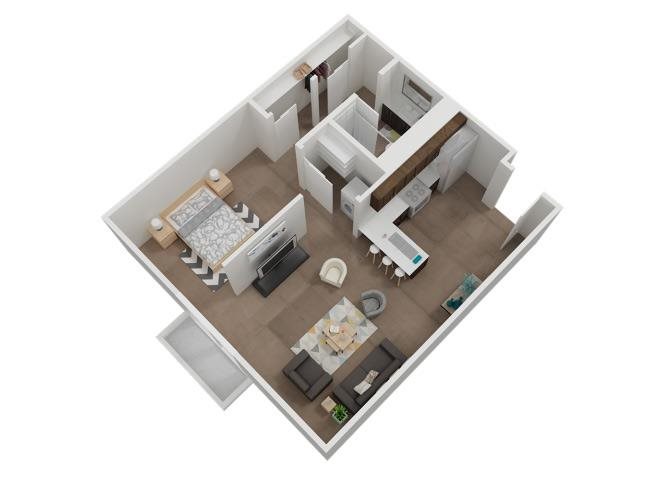 The Metro floor plan.l Square One Apartments in Sparks NV