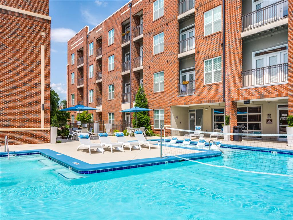 Resort Inspired Pool at Greenway at Fisher Park, Greensboro