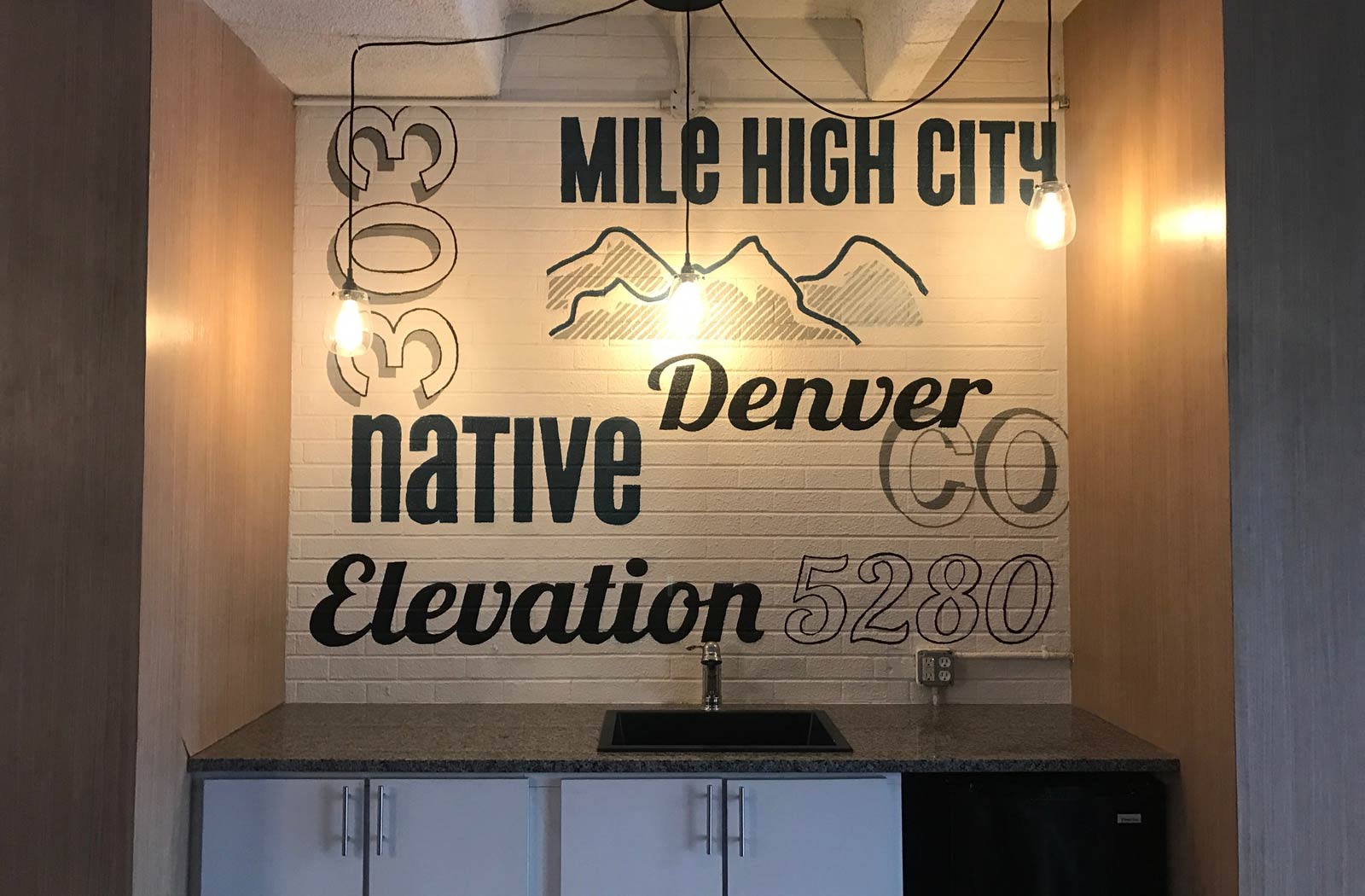 Celebrate local pride with this bold mural spotlighting Denver at 1140–1160 S Bellaire St in Denver, CO