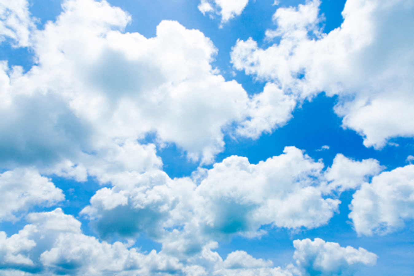 Stock photo of clouds in a blue sky