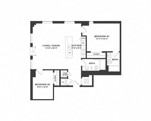 Floor Plans of Aug Smith on Main in Spartanburg, SC