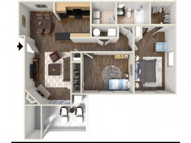 Floorplan 2 at Apres Apartments in Aurora, CO