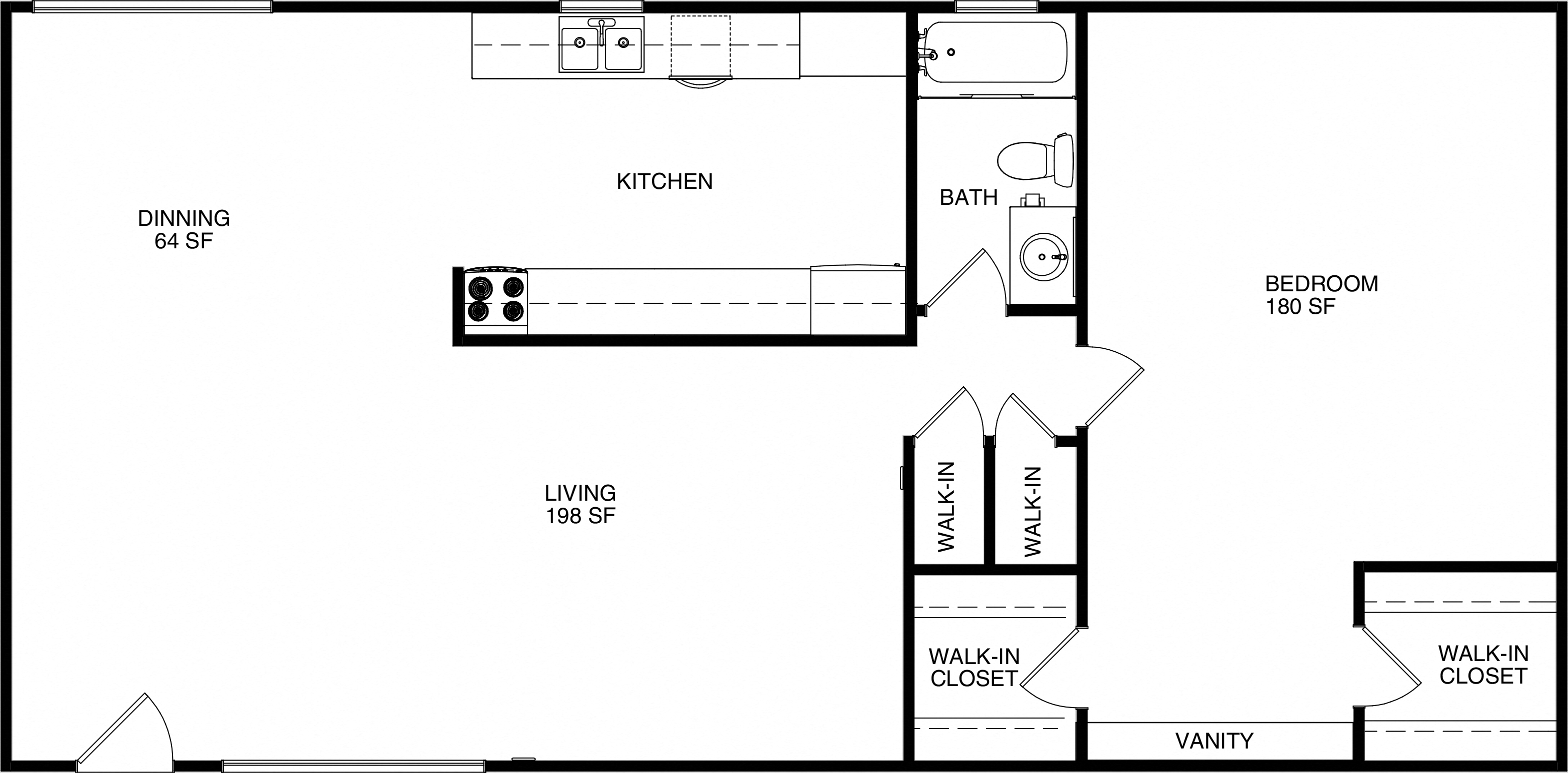 1 bedroom 1 bath