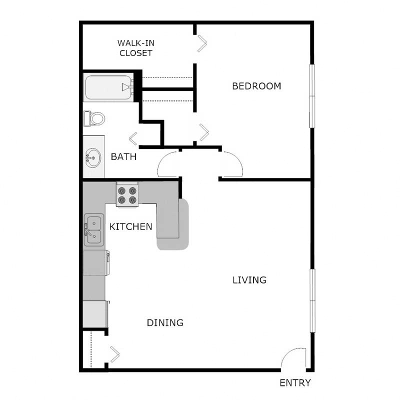 1 Bedroom 1 Bathroom Detached Garage-No Washer&Dryer