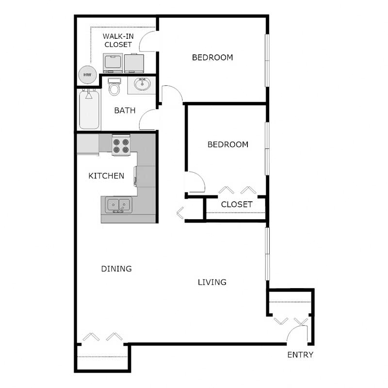 2 Bedroom 1 Bathroom Detached Garage w/Washer&Dryer