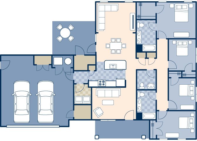 Chavez North floor plan - cannon family homes