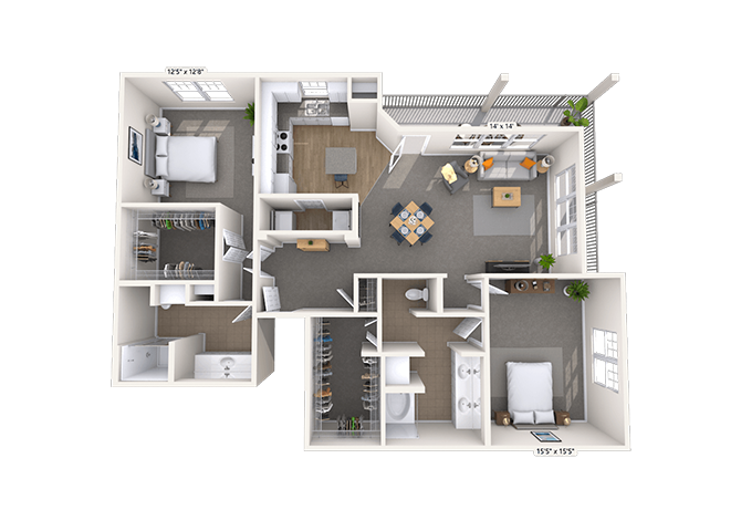 2 Bed/2 Bath