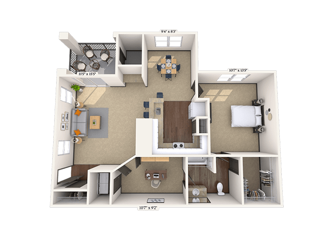 Huntwick Study floor plan