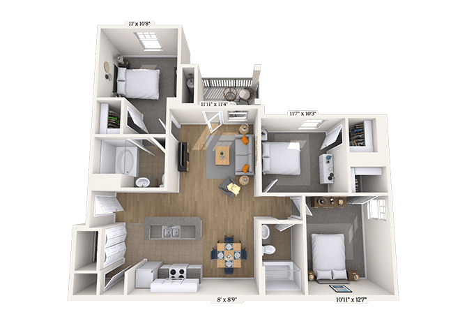 3 Bed/2 Bath