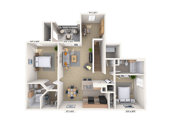 22D floor plan