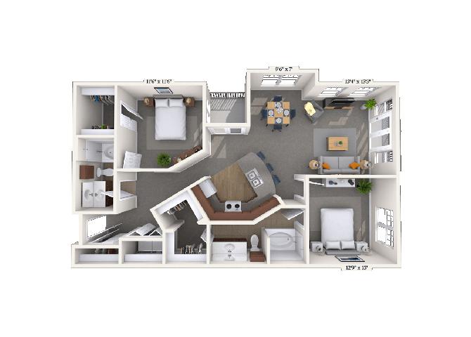 22F floor plan