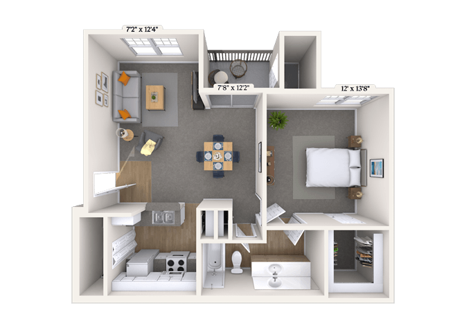 1 Bed/1 Bath