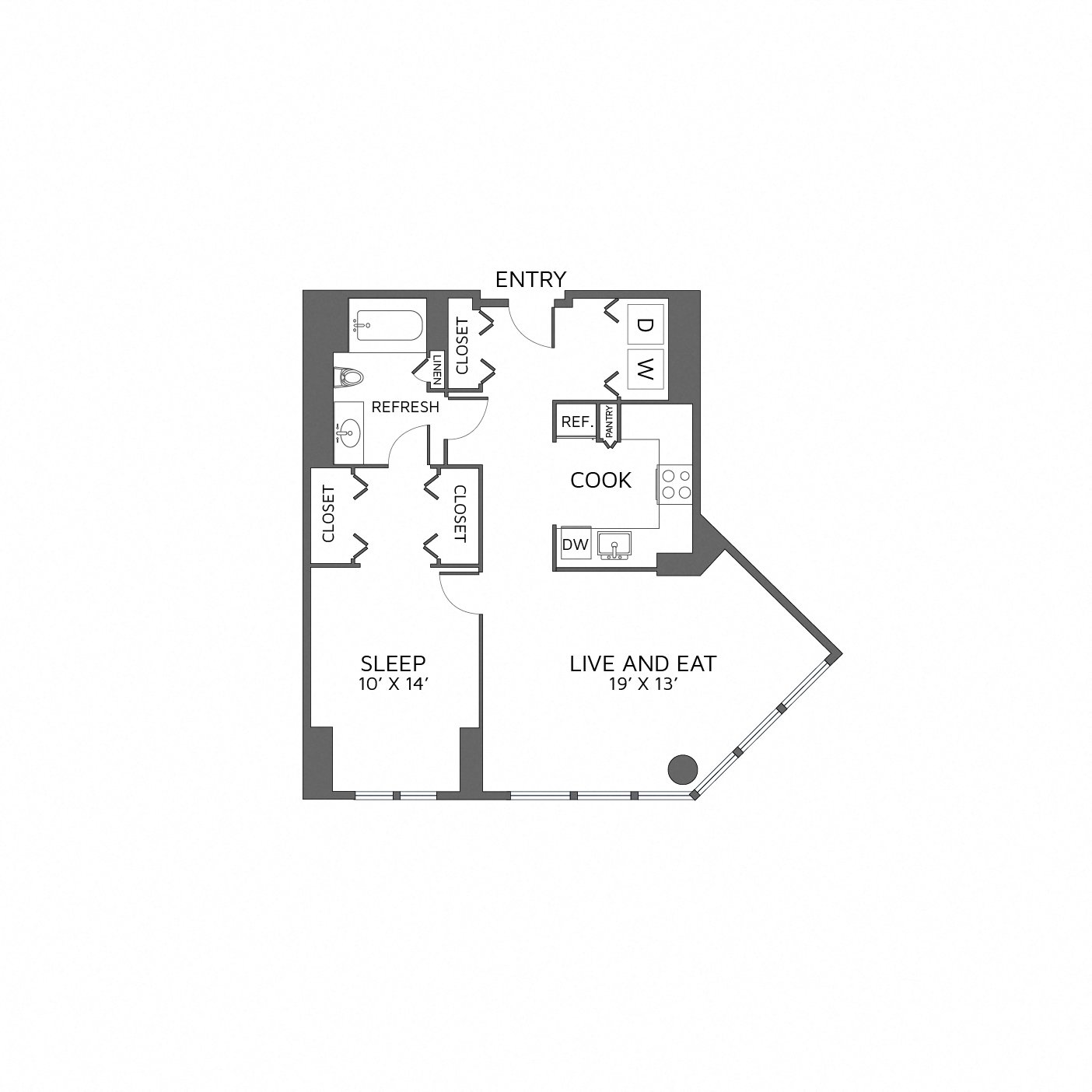 Floor Plan Image of Apartment Apt 3002