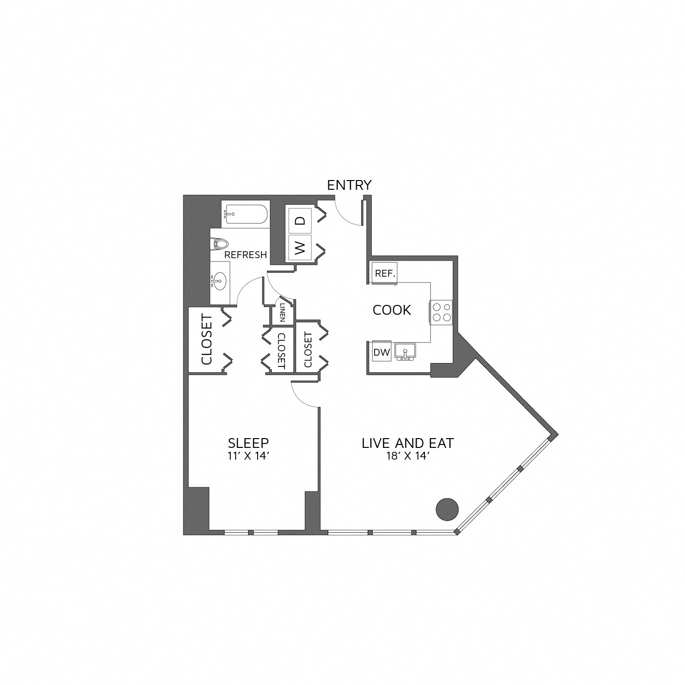 Floor Plan Image of Apartment Apt 0407