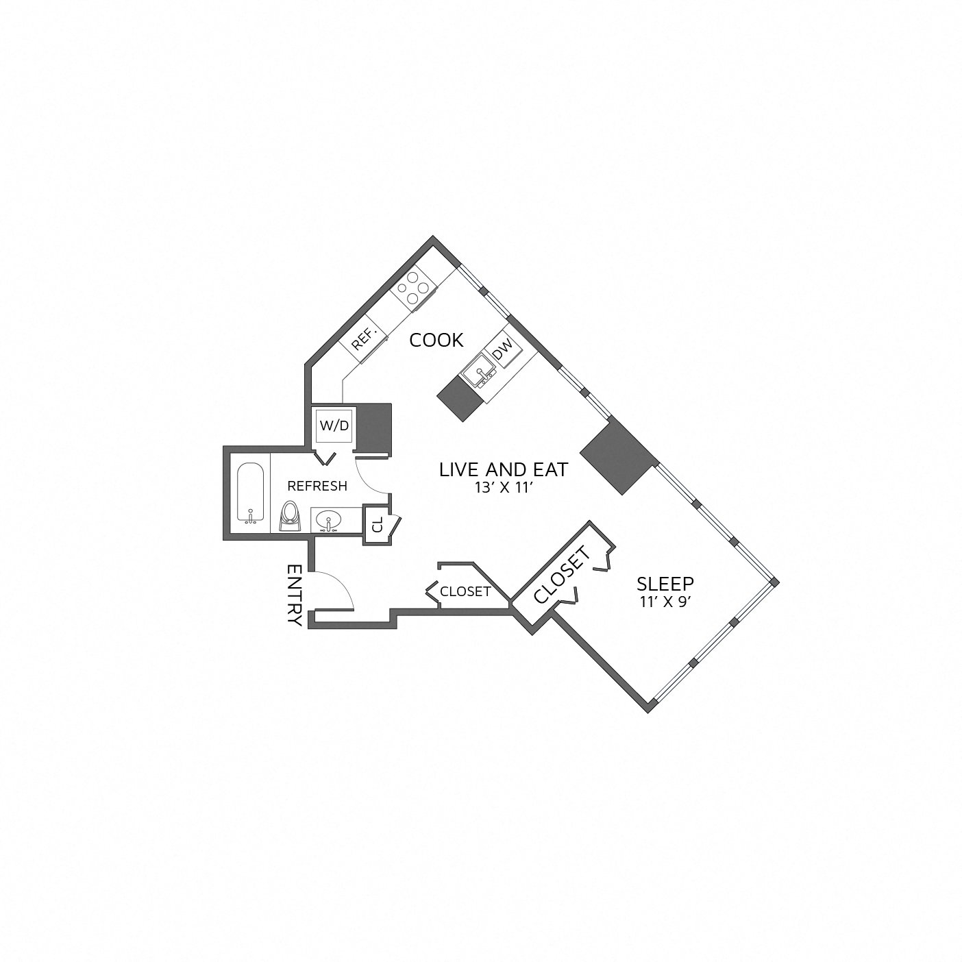 Floor Plan Image of Apartment Apt 0311