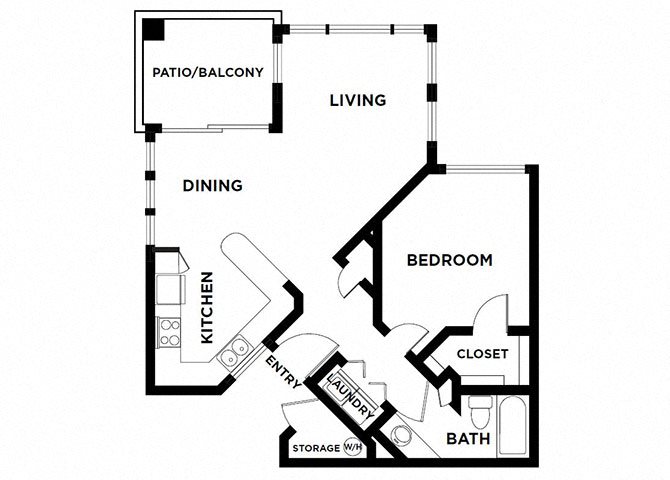 Ingleside one bed one bath one bed one bath with patio and laundry