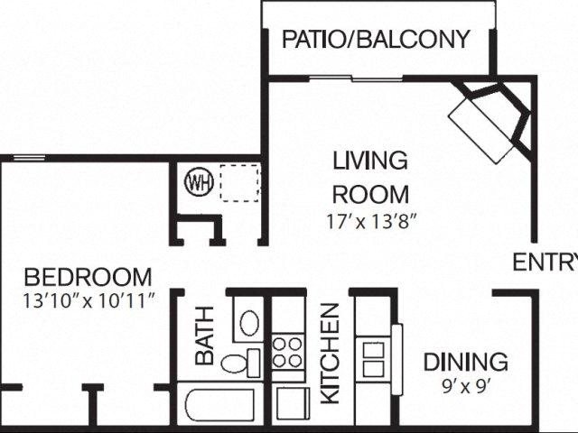 Bradford one bedroom one bath