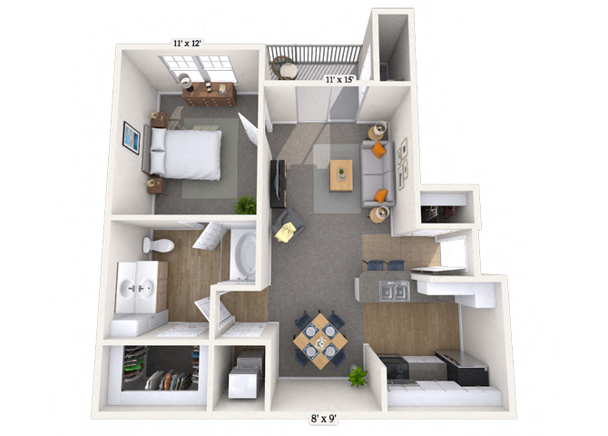 Chelsea 1A floor plan