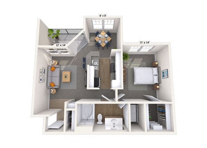 Chelsea 1E floor plan