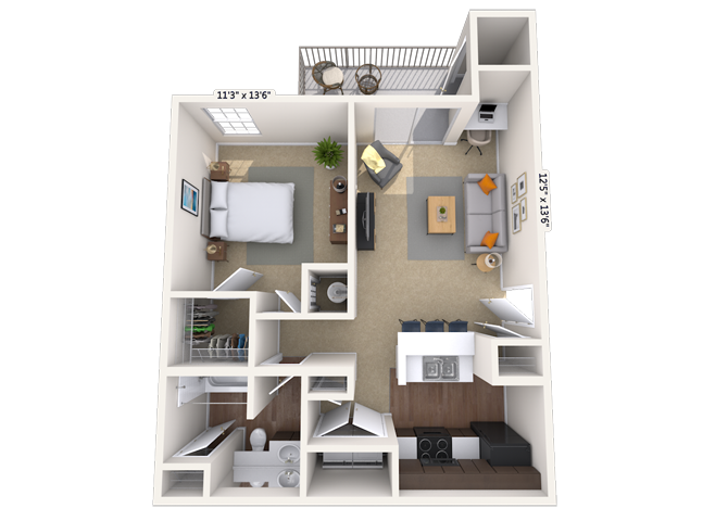 1 Bed/1 Bath