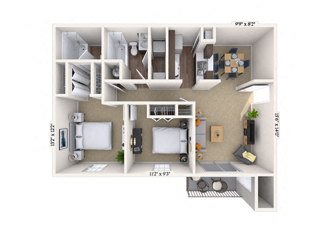 The Belmont floor plan