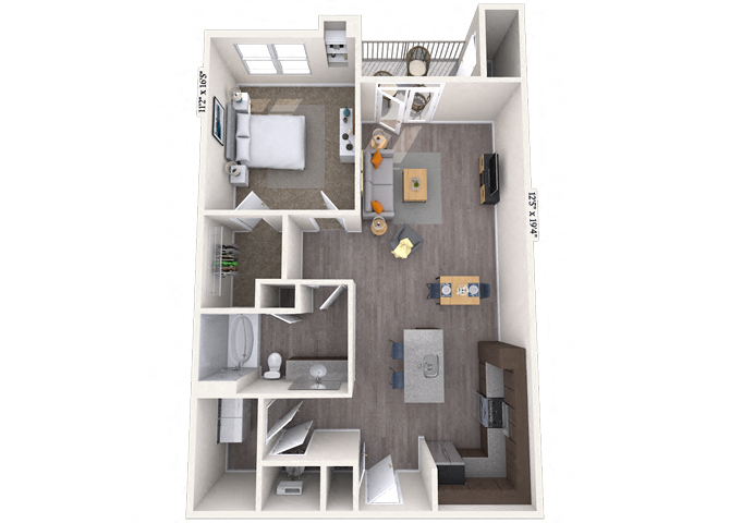 Ellipse floor plan