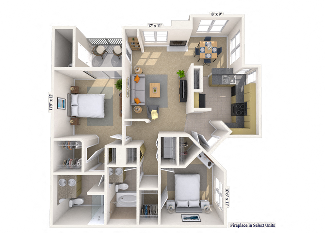 2 Bed/2 Bath