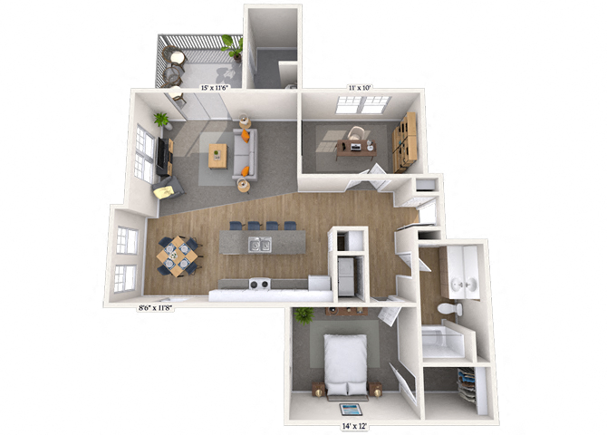 The Cross Up floor plan