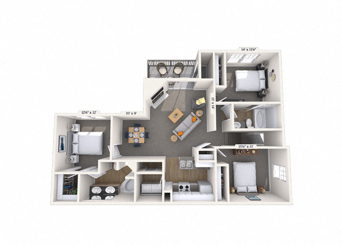 The Watersound floor plan