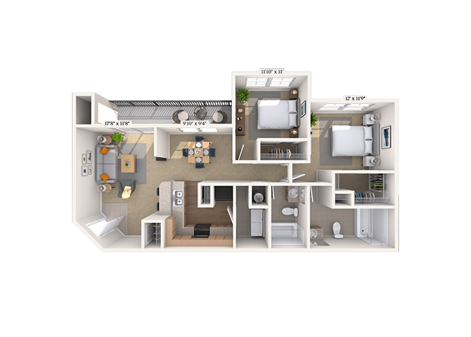 The Oleander floor plan
