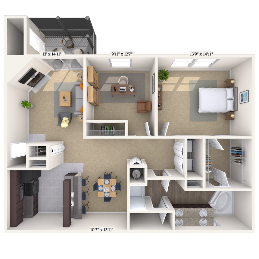 2 Bed/1 Bath