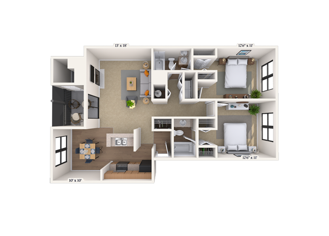 The Waterway floor plan