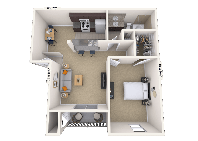 The Italiante floor plan