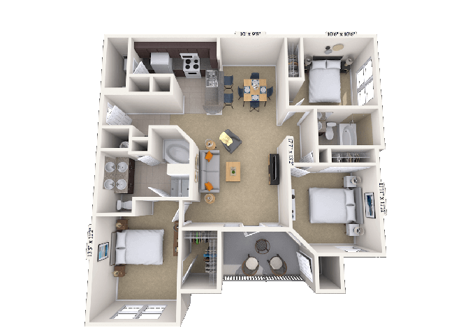 3 Bed/2 Bath