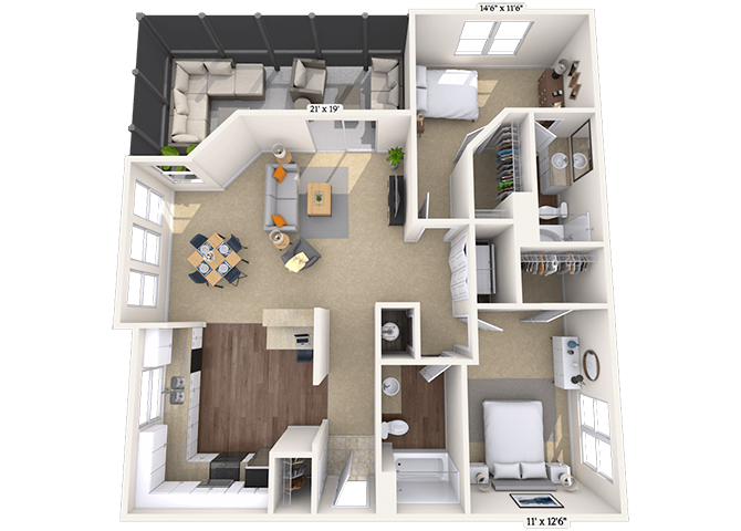Gaspirilla Light floor plan