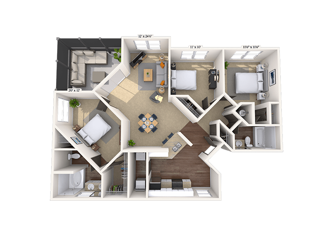 3 Bed/2 Bath