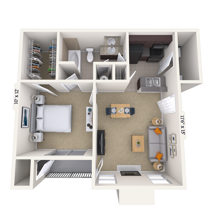 1 Bed/1 Bath