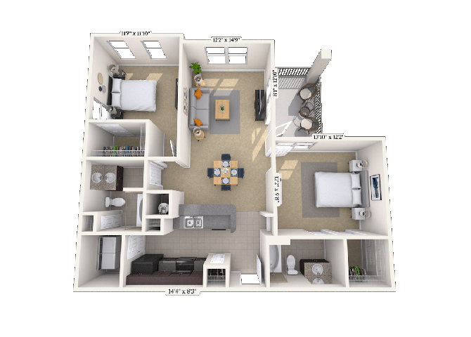 22D floor plan