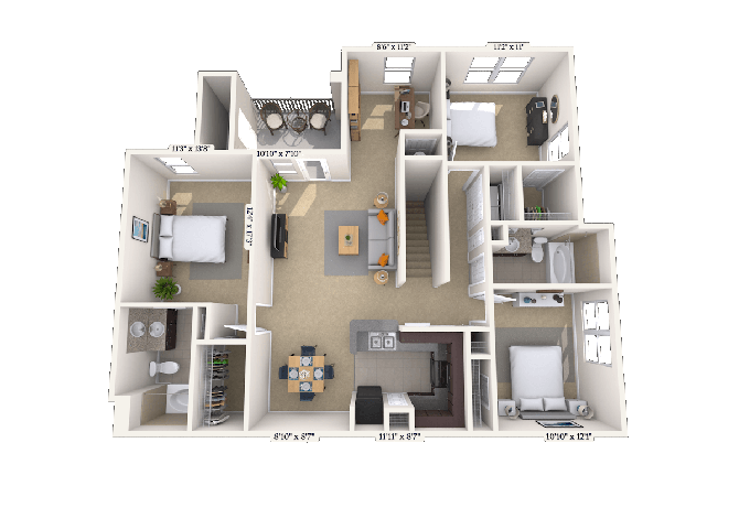 32B floor plan
