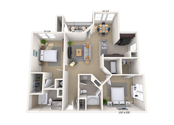 22C floor plan