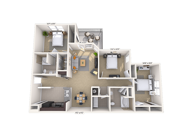 32C floor plan
